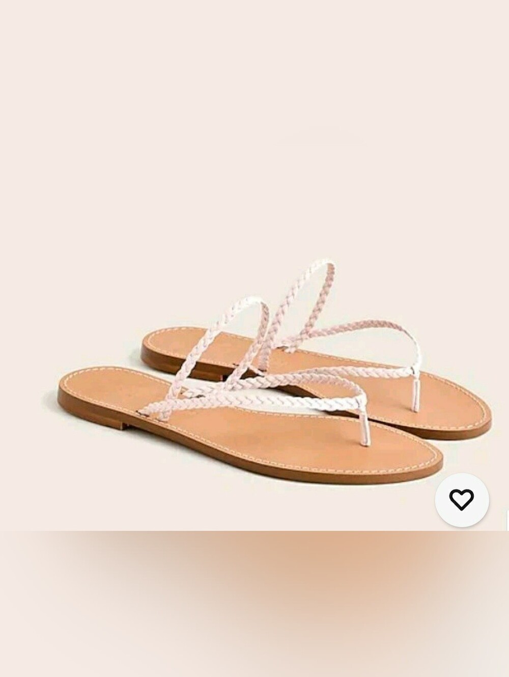 J. Crew Braided Strappy Women's Sandals - Pink 10